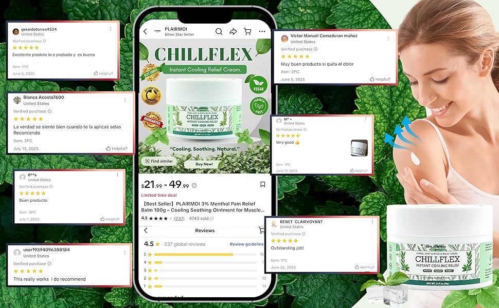 🌿 ChillFlex™ Instant Cooling Relief Cream