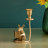 Vintage Brass Mouse Candle Holder