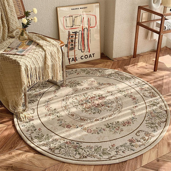 Round Garden Inspired Rug