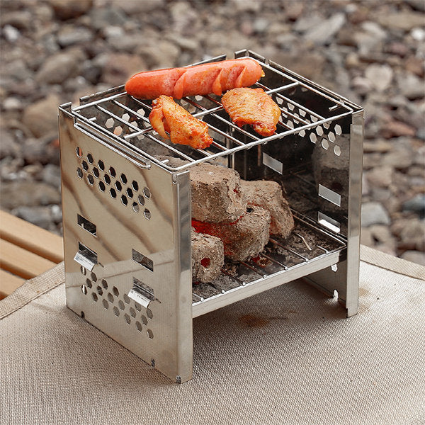 Compact Foldable Outdoor Camping Grill