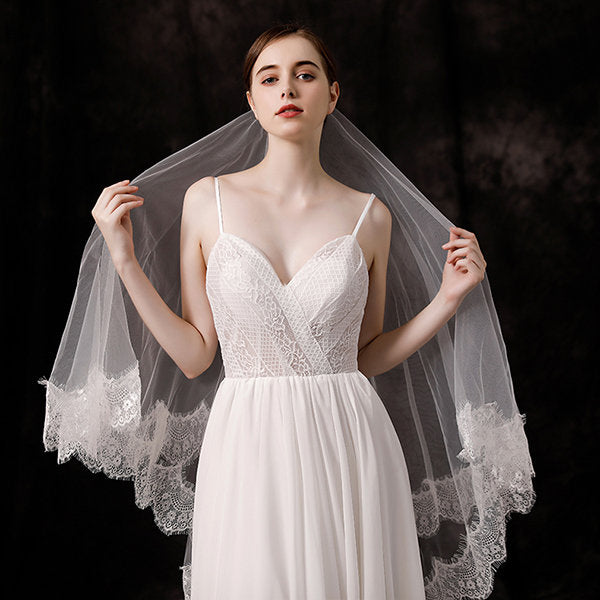 Elegant Double Layer Bridal Veil