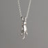 Silver Cat Pendant Necklace