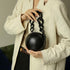 Elegant Black Sphere Handbag