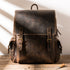 Men's Large Capacity Backpack - Cowhide