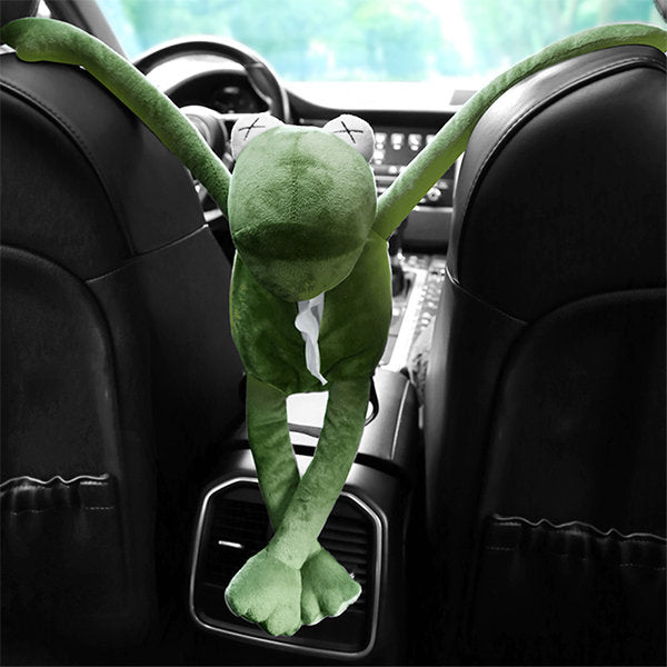 Frog Car Tissue Box