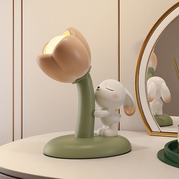 Charming Rabbit Tulip Table Lamp