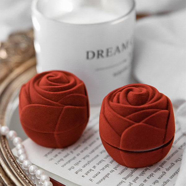 Rose Shaped Ring Box