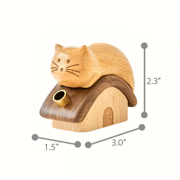 Charming Wooden Cat Diffuser - A Serene Addition to Your Home Decor - Sleek Design