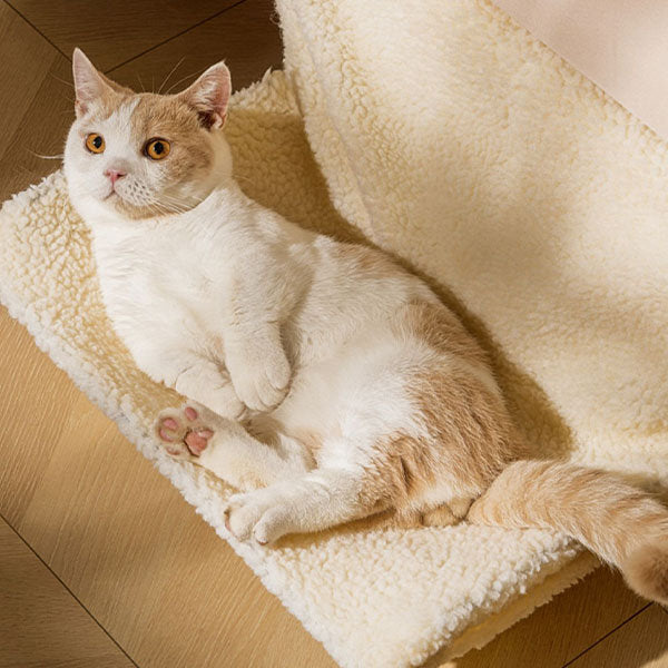 Bedside Cat Hammock - Beige - Gray - Unmatched Comfort - Perfect for Napping