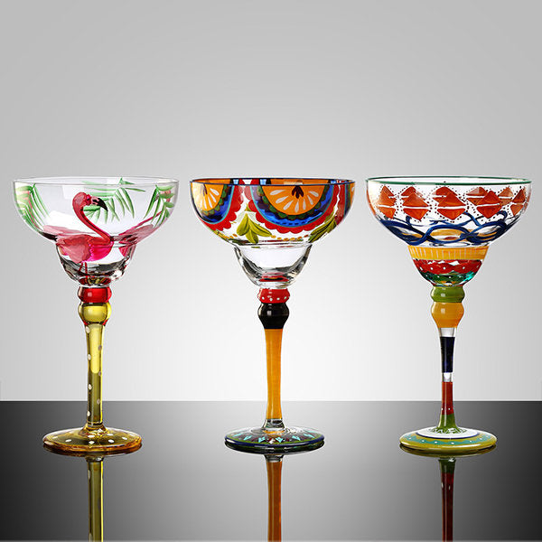 Vibrant Cocktail Glasses - Bright Colors - Artistic and Elegant - 7 Stunning Designs