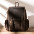 Men's Large Capacity Backpack - Cowhide