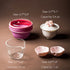 Elegant Floral Travel Tea Set - White - Pink - Compact and Portable - Perfect for travel