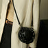 Elegant Black Sphere Handbag – Bold and Stylish Round Purse - Chunky Chain Handle