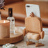 Quirky Duck Phone Stand - Beech and Walnut Wood - Functional and Whimsical