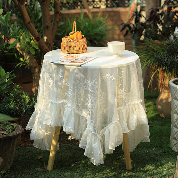 Elegant Vintage Lace Tablecloth