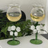 Lily of the Valley Wine Glass - Elegant Goblet - Floral Design