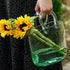 Glass Handbag Shaped Vase - Elegant Centerpiece - Stunning Decor Piece