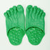 Funny Bigfoot Slippers - Color of Skin - Green - Hilarious Novelty Slides - Comfy & Soft -  Quirky