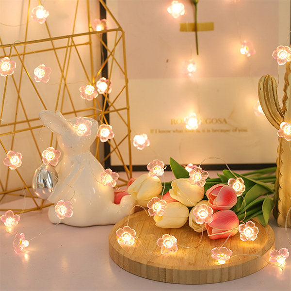 Cherry Blossom String Lights - Battery Powered - Available in 3 Sizes