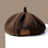 Pumpkin Beret Hat - Fall Retro Style - Polyester - Black - Brown - Beige - Modern Chic