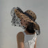 Polka Dot Mesh Beach Hat - Wide Brim for Sun Protection - For Summer