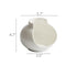 White Broken Vase Shaped Plate - Elegant White Ceramic - Three Sizes Available