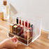 Elegant Acrylic Lipstick Organizer - Wooden Base - Perfect Organization