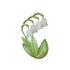 Lily Of The Valley Brooch - Alloy - Pink - White - Upgrade Your Outfit