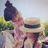 Cute Straw Hat - Cat Ear - Adult and Kids Sizes Available - Sweet Summer Style