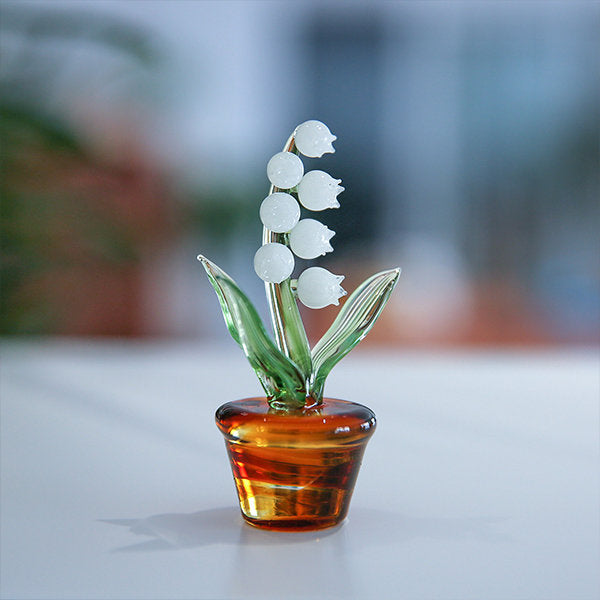 Lily of the Valley Decor - Glass - Tabletop Ornament