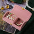 Elegant Velvet Jewelry Box - Green - Pink - Ideal for Travel or Daily Use