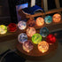 Radiant Crystal Ball Set - Glass - Wood - Unique Color Variations