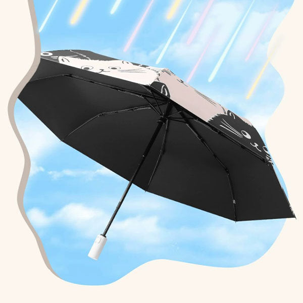 Cat Portable Umbrella - Adorable Cat - UV Protection - Purr-fect