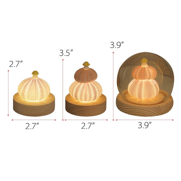 Mushroom Shell Sea Urchin Night Light - Soft Ambient Lighting - Home Decor