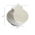 White Broken Vase Shaped Plate - Elegant White Ceramic - Three Sizes Available