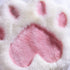 Adorable Cat Paw Rug - Pink and White Color Scheme - Soft and Plush