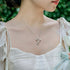 Tulip Necklace - Silver - With Pearl