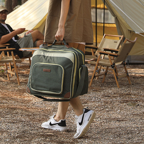 Portable Picnic Set for Outdoor Dining - Complete with Utensils - Perfect for Family Outings