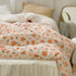 Thick Winter Duvet - Cozy Warm Comfort - Fruit Print Design - Cream - Two Sizes