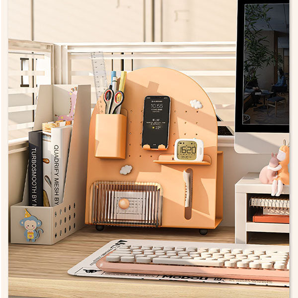 Stylish Multifunctional Desktop Organizer - Tissue Holder - Functional Storage Shelf