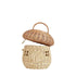 Whimsical Mushroom Woven Basket - Handcrafted - Versatile Storage - Rattan