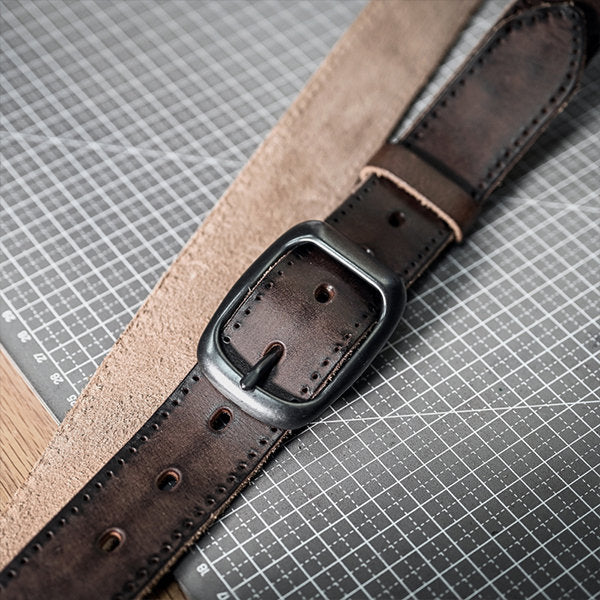 Modern Leather Belt - Black - Coffee - Brown - For Him