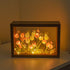 Tulip Frame Night Light - Soft Glow - Wooden Frame