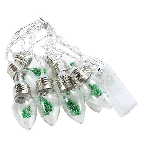 Christmas Tree Bulb String Lights - Warm LED - Holiday Decor - Festive Ambiance