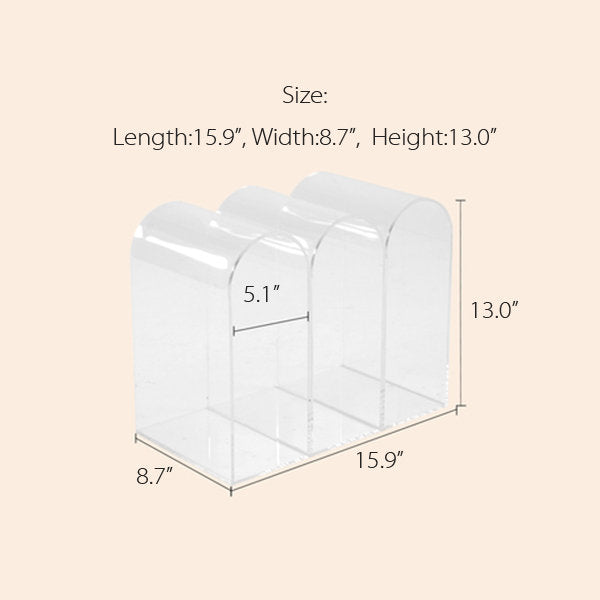 Creative Acrylic Bookshelf - Versatile Use - Space-saving - Blue - Yellow - Side Table