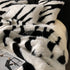 Zebra-Stripe Plush Blanket - Luxuriously Soft - Cozy Warmth - Wild Comfort - Gray - Brown