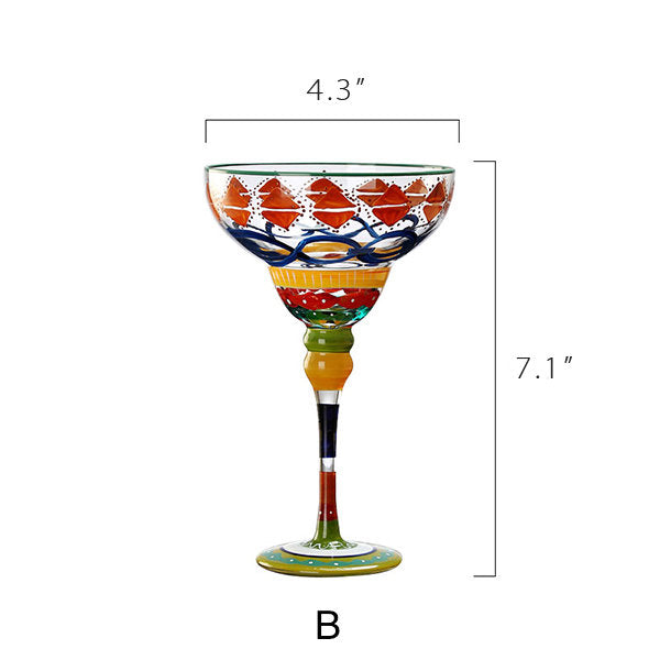 Vibrant Cocktail Glasses - Bright Colors - Artistic and Elegant - 7 Stunning Designs