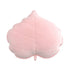 Cozy Leaf-Shaped Pillow - Pink - Green - Soft and Whimsical - Great for Lounging