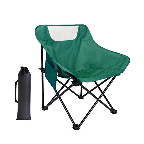 Portable Outdoor Camping Folding Chair - Green - Beige - Lightweight - Easy to Fold