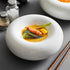 White Round Ceramic Plate